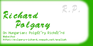 richard polgary business card